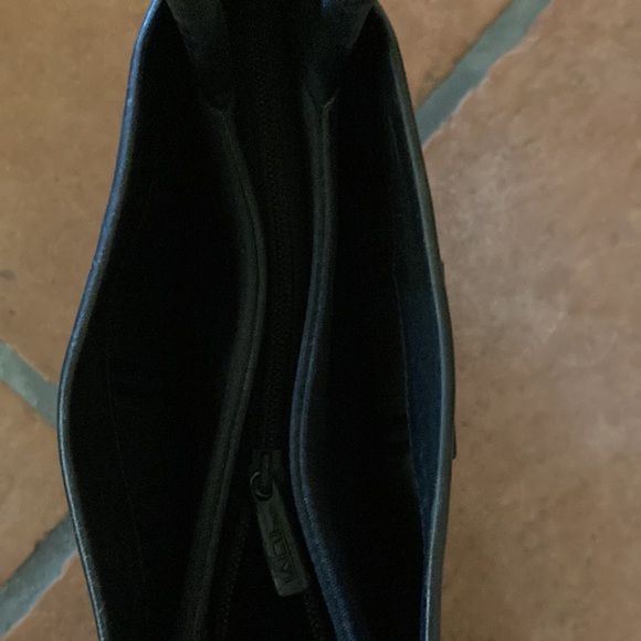 Tumi Purse Tote Leather/Nylon Vintage Zip - Picture 7 of 9